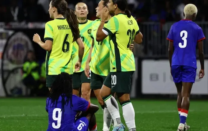 McKenna’s double helps Australia overwhelm Haiti