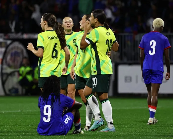 McKenna’s double helps Australia overwhelm Haiti